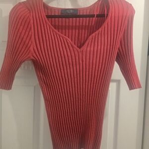 Rachel Roy V-Neck Red Sweater